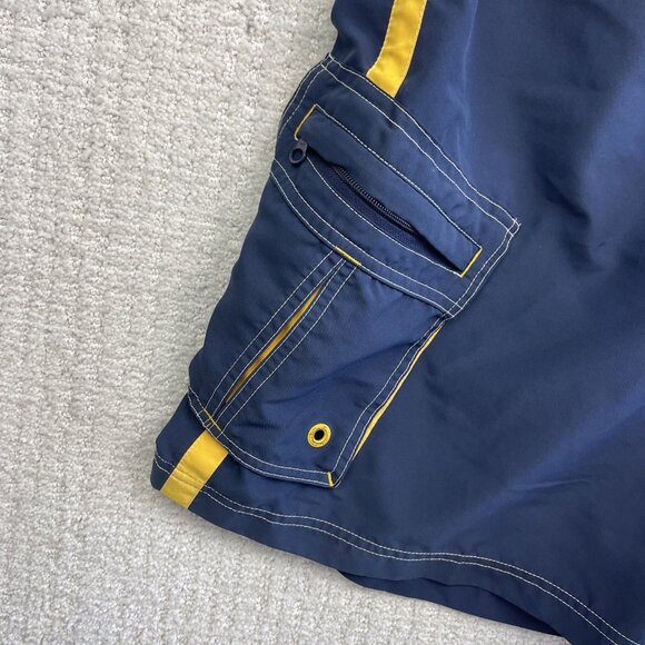 VTG Y2K Men’s O’Neil Surf Board Shorts Trunk 90s Blue / Yellow Grunge Blue Read - Picture 7 of 12